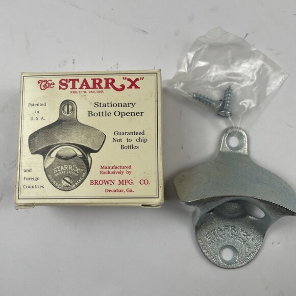 Vintage Starr X Stationary Bottle Opener Wall Mount USA - Picture 1 of 7
